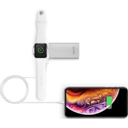 Bezdrátová power banka Epico 5200 mAh pro Apple Watch stříbrná