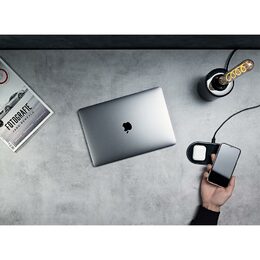 Bezdrátová nabíjecí podložka Epico UltraSlim Dual Wireless 18W fast charger čern