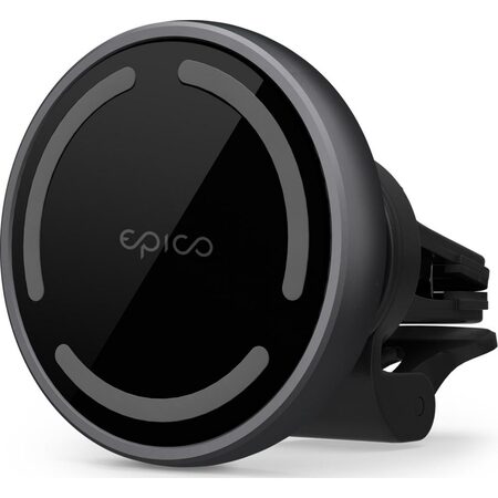Bezdrátová nabíjecí podložka do auta Epico s Magsafe 15W, 18W tmavě šedá