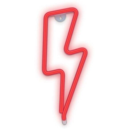 Dekorativní LED neon Blesk červený
