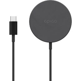 Bezdrátová hliníková nabíječka Epico s podporou uchycení MagSafe šedá