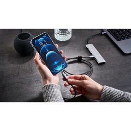 Datový kabel Epico USB-C na Lightning 60W 1,2m šedý