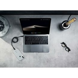 Datový kabel Epico USB-C na Lightning 60W 1,2m šedý