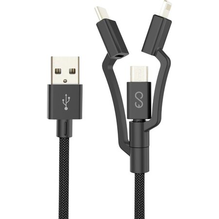 Datový kabel Epico 3v1 1,2m černý
