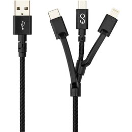Datový kabel Epico 3v1 1,2m černý