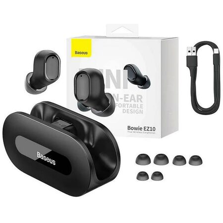 Bluetooth sluchátka Baseus Bowie EZ10 černé