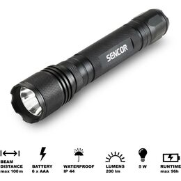 SLL 112 Svítilna 5W T6 6XAA ALU SENCOR