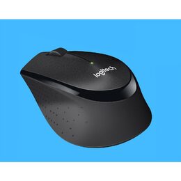 Myš Logitech Wireless Mouse M330 Silent Plus / optická / 3 tlačítka / 1000dpi - černá (910004909)