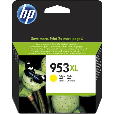 Inkoustová náplň HP 953XL 1600 stran - žlutá originální (F6U18AE)