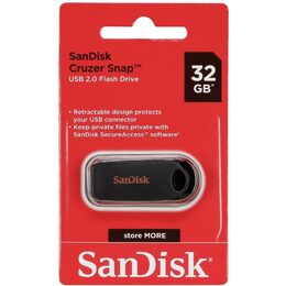 Flash USB Sandisk Cruzer Snap 32GB USB 2.0 - černý