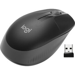 Myš Logitech M190 Wireless Mouse 910-005905 / optická/ 3 tlačítka / 1000DPI - černá