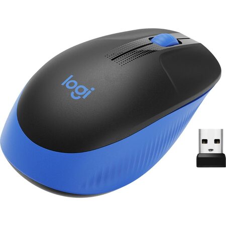 Myš Logitech M190 Wireless Mouse 910-005907 / optická/ 3 tlačítka / 1000DPI - modrá