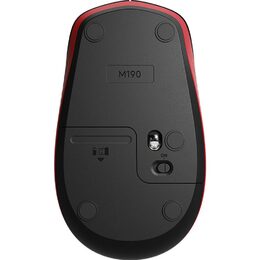 Myš Logitech M190 Wireless Mouse 910-005908 / optická/ 3 tlačítka / 1000DPI - červená
