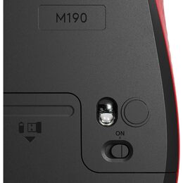 Myš Logitech M190 Wireless Mouse 910-005908 / optická/ 3 tlačítka / 1000DPI - červená