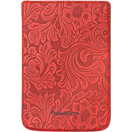 Pouzdro pro čtečku e-knih Pocket Book 616/627/628/632/633 - red flowers