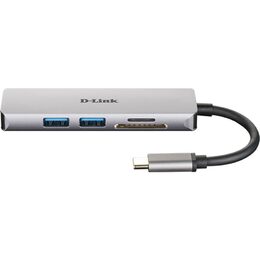 USB Hub D-Link USB-C/HDMI, 2x USB 3.0, SD, Micro SD