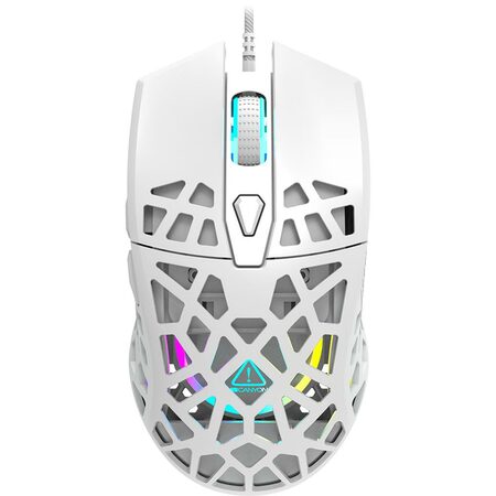 Myš Canyon Puncher CND-SGM20W GM-20 / optická/ 7 tlačítek/ 12000DPI - bílá
