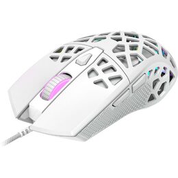 Myš Canyon Puncher CND-SGM20W GM-20 / optická/ 7 tlačítek/ 12000DPI - bílá