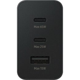 Nabíječka do sítě Samsung Multi 1xUSB, 2x USB-C, 65W - černá