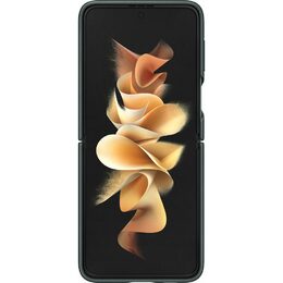 Kryt na mobil Samsung Leather Cover Galaxy Z Flip3 - zelený