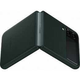 Kryt na mobil Samsung Leather Cover Galaxy Z Flip3 - zelený