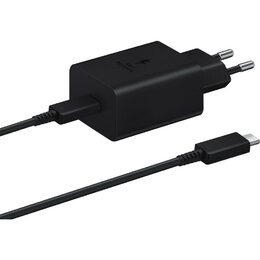 Nabíječka do sítě Samsung USB-C 45W + USB-C kabel 1,8 m - černá
