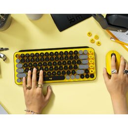 Klávesnice Logitech POP Keys US - blast yellow