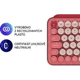 Klávesnice Logitech POP Keys US - heartbreaker