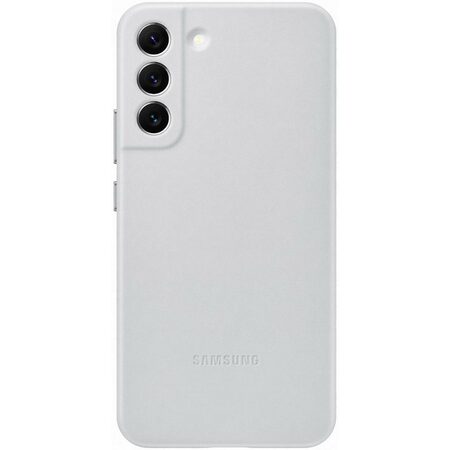 Kryt na mobil Samsung Leather Cover na Galaxy S22+ - šedý