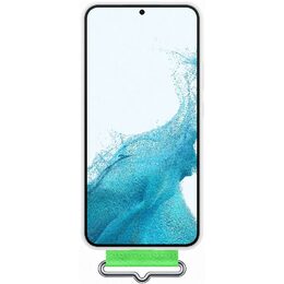 Kryt na mobil Samsung Silicone Cover s poutkem na Galaxy S22+ - bílý