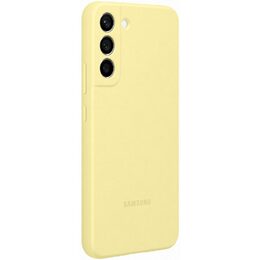 Kryt na mobil Samsung Silicone Cover na Galaxy S22+ - žlutý
