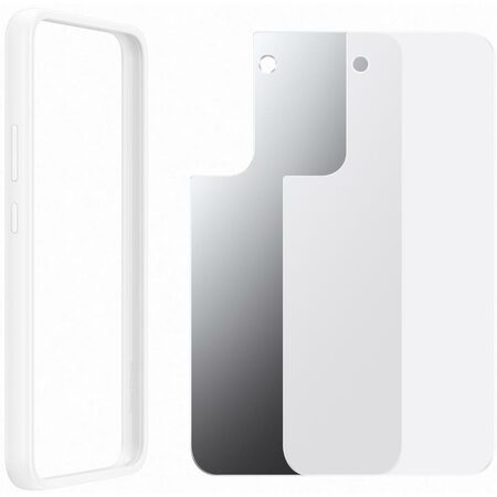 Kryt na mobil Samsung Frame na Galaxy S22+ - bílý