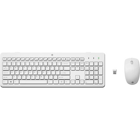 Klávesnice s myší HP 230, CZ/SK - bílá