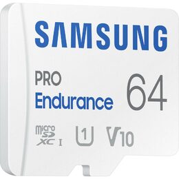 Paměťová karta Samsung Micro SDXC Pro Endurance 64GB UHS-I U1 (100R/30W) + SD adaptér