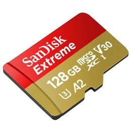 Paměťová karta SanDisk Micro SDXC Extreme 128GB UHS-I U3 (190R/90W) + adaptér
