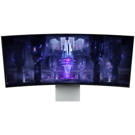 Herní monitor Samsung Odyssey OLED G8 G85SB 34",OLED podsvícení, OLED panel, 0.03ms, 250cd/m2, 3440 × 1440, - stříbrný