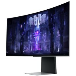 Herní monitor Samsung Odyssey OLED G8 G85SB 34",OLED podsvícení, OLED panel, 0.03ms, 250cd/m2, 3440 × 1440, - stříbrný