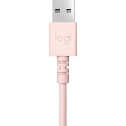 Headset Logitech H390 USB - růžový