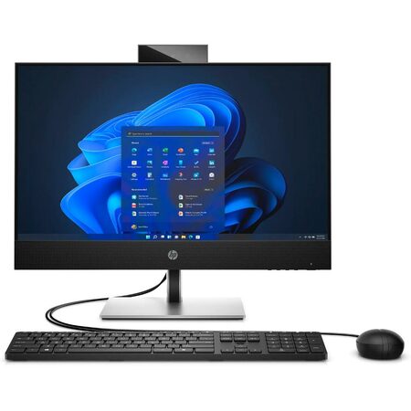 Počítač All In One HP ProOne 440 G9 23.8", bezdotykový, i3-12100T, SSD 256GB, UHD Graphics 730, Microsoft Windows 11 Home - černý/stříbrný