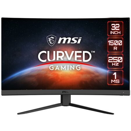 Monitor MSI G32C4X 31.5",LED podsvícení, VA panel, 1ms, 3000: 1, 300cd/m2, 1920 x 1080 Full HD, - černý