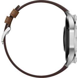 Chytré hodinky Huawei Watch GT 4 46 mm - Silver + Brown Strap