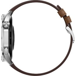 Chytré hodinky Huawei Watch GT 4 46 mm - Silver + Brown Strap