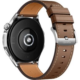 Chytré hodinky Huawei Watch GT 4 46 mm - Silver + Brown Strap