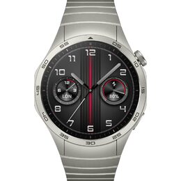 Chytré hodinky Huawei Watch GT 4 46 mm - Silver + Stainless Steel Strap