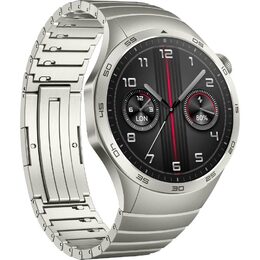 Chytré hodinky Huawei Watch GT 4 46 mm - Silver + Stainless Steel Strap