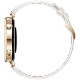 Chytré hodinky Huawei Watch GT 4 41 mm - Gold + White Leather Strap