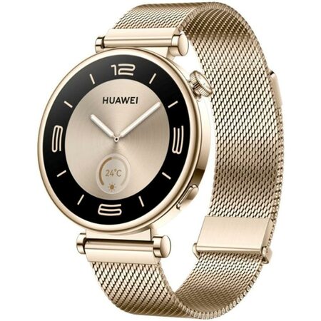 Chytré hodinky Huawei Watch GT 4 41 mm - Gold + Gold Milanese Strap