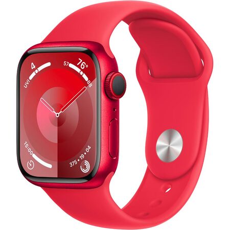 Chytré hodinky Apple Watch Series 9 GPS + Cellular 41mm pouzdro z hliníku (PRODUCT)RED - (PRODUCT)RED sportovní M/L řemínek