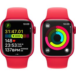 Chytré hodinky Apple Watch Series 9 GPS + Cellular 41mm pouzdro z hliníku (PRODUCT)RED - (PRODUCT)RED sportovní M/L řemínek
