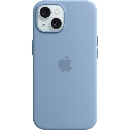 Kryt na mobil Apple Silicone Case s MagSafe pro iPhone 15 - ledově modrý